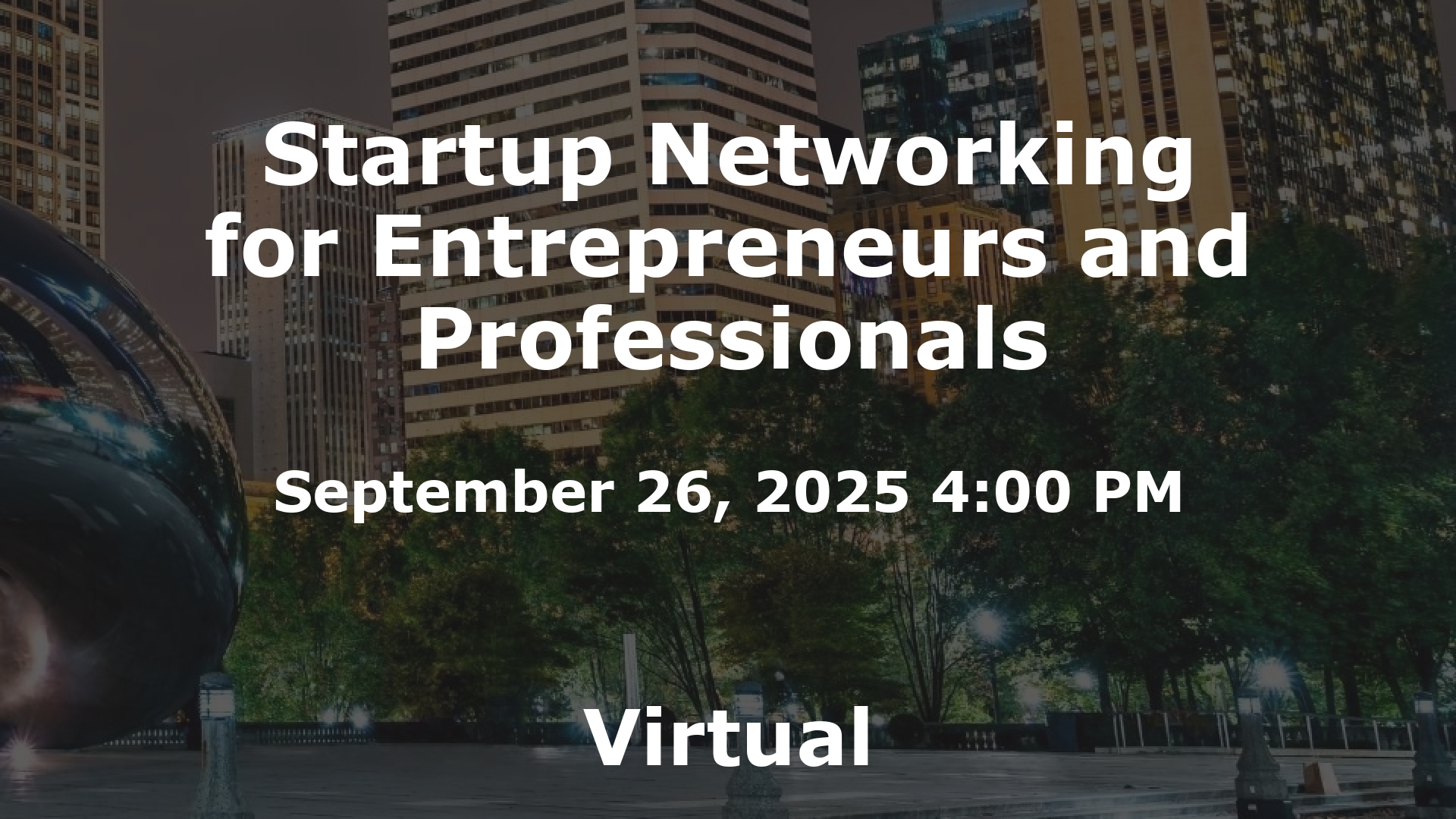 Startup Networking for Entrepreneurs and Professionals event image